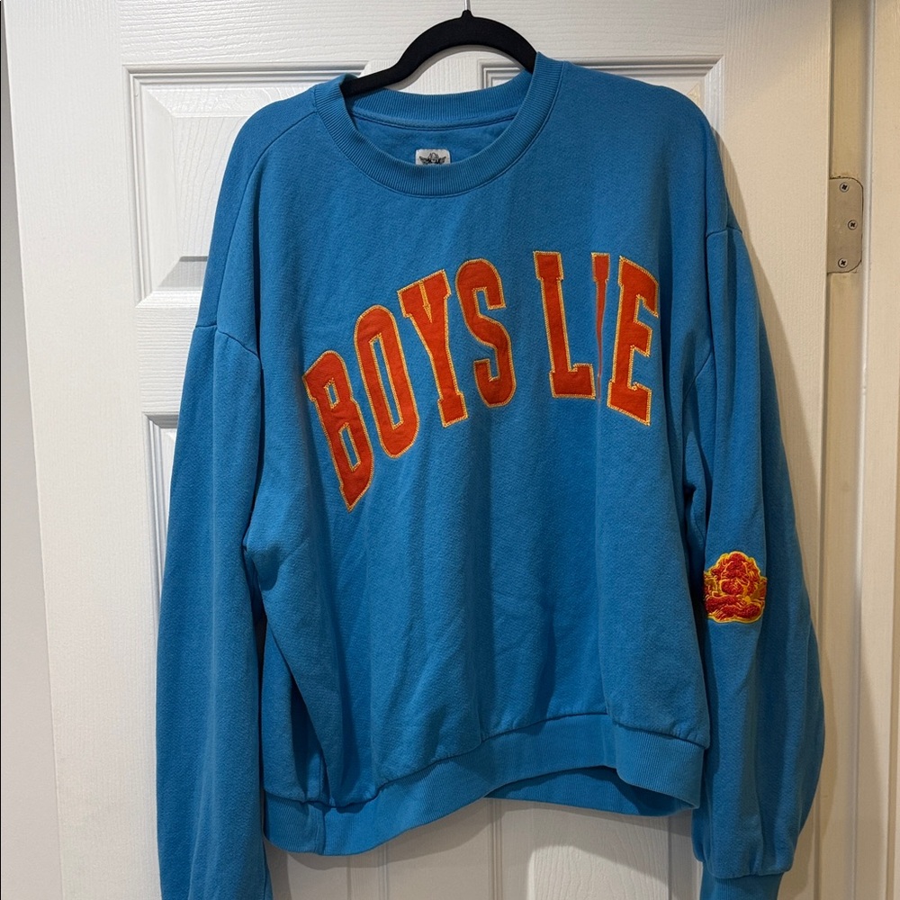 Boys Lie Blue crewneck! Very cozy. Size medium/large